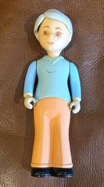 5.5 Inch Little Tikes Grandpa Grandfather Blue Shirt Coral Pant Doll Replacement